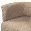 31.7" Mid-Century Curved Barrel Accent Chair
