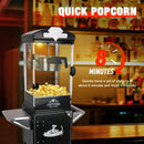 Premium 10OZ Portable Kettle Popcorn Maker Machine With Cart (SAK42196)