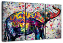 Epic Colorful Elephant Wall Art
