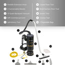 Powerful Lightweight Prolux PLC10 10qt Backpack Vacuum w/ 1 1/2" Tool Kit and 5 YR Warranty by Prolux Cleaners