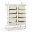 10-Drawer Rolling Storage Cart-Black by DirectDeals