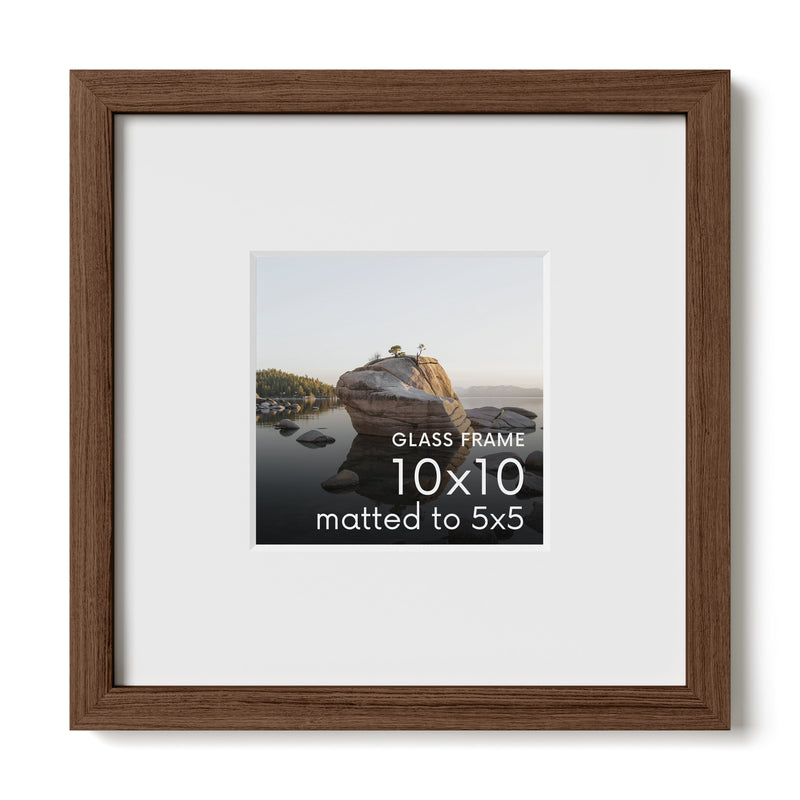 Standalone Glass Oak Wood Frames