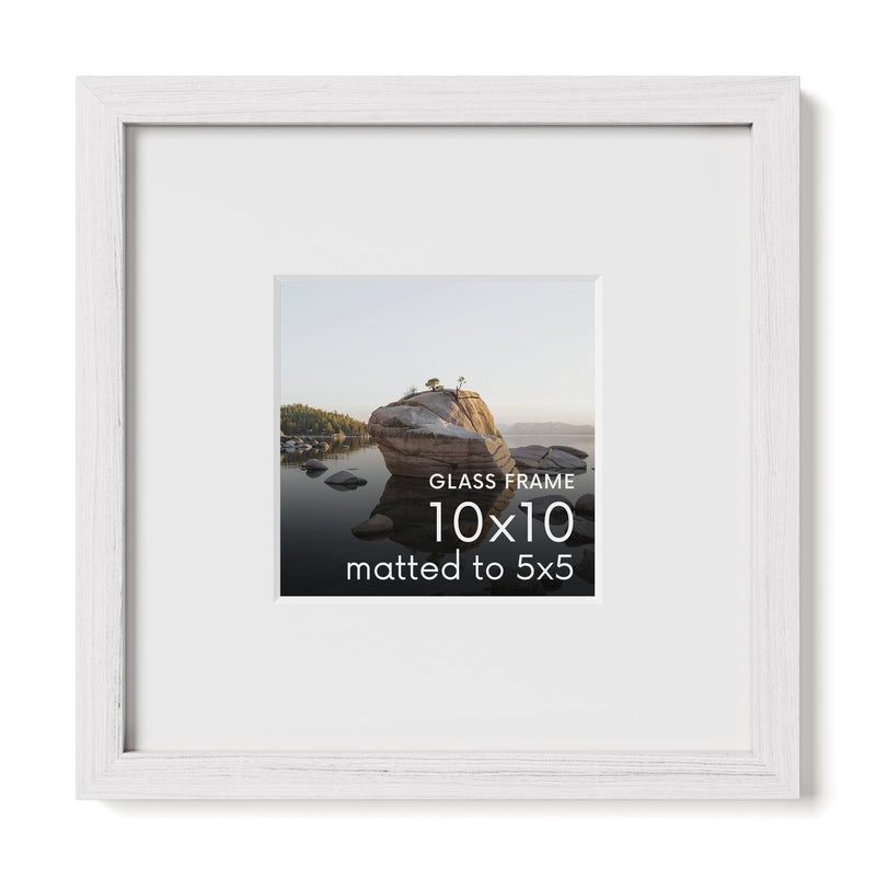 Standalone Glass Oak Wood Frames