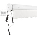 [10x08FT] Awntech Key West Premium Electric Outdoor Motorized Retractable Awning [FCL10/FCR10-SBY] (SAK62183)