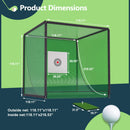 [10X10FT] Golf Practice Net Cage With Metal Frame (SAK41786)