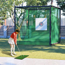 [10X10FT] Golf Practice Net Cage With Metal Frame (SAK41786)