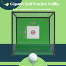 [10X10FT] Golf Practice Net Cage With Metal Frame (SAK41786)