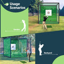 [10X10FT] Golf Practice Net Cage With Metal Frame (SAK41786)