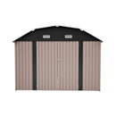 [10X12FT] Alora Heavy-Duty Outdoor Metal Storage Shed With Floor (SAK91820) by SAKSBY WHOLESALE