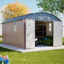 [10X12FT] Alora Heavy-Duty Outdoor Metal Storage Shed With Floor (SAK91820) by SAKSBY WHOLESALE