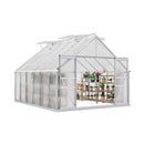 [10X12FT] Large Polycarbonate Walk-In Garden Greenhouse With Vent Window, 4MM (SAK71528)