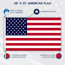 Liberty™ Nylon American Flag - Economy & Bulk Pricing | Made in USA