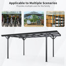 [10X16FT] Alora Heavy-Duty Outdoor Driveway Pergola With Aluminum Alloy Frame And Polycarbonate Panels (SAK47395)