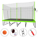 [10X17FT] Large Rectangular Trampoline With Basketball Hoop And Ladder (SAK17482) by SAKSBY WHOLESALE