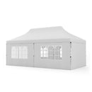 10 x 20 FT Pop up Canopy with 6 Sidewalls and Windows and Carrying Bag for Party Wedding Picnic-Blue by DirectDeals