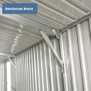 [10X20FT] Alora Heavy-Duty Multipurpose Outdoor All-Weather Utility Garage Storage Shed With Air Vents (SAK74834)