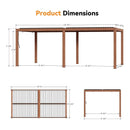[10X20FT] Alora Heavy-Duty Luxury Outdoor Pergola With Adjustable Louvers And Integrated Drainage (SAK42670)