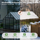 [10X28FT] Heavy-Duty Outdoor Aluminum Polycarbonate Greenhouse With Roof Vents And Swing Doors, 4MM (SAK24618) by SAKSBY WHOLESALE
