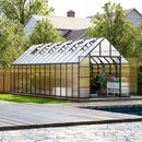 [10X28FT] Heavy-Duty Outdoor Aluminum Polycarbonate Greenhouse With Roof Vents And Swing Doors, 4MM (SAK24618) by SAKSBY WHOLESALE