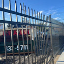 10x7 ft Steel Fence with 4 Rails, 30 Panels