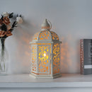 13.5''H Metal Candle Holder Rustic Decorative Lanterns by JHY DESIGN