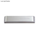 GobekUsa 11"/15" Modern LED Wall Washer Light - Silver Rectangular Sconce Fixture with Aluminum Shade, Warm/White Light