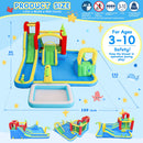 Large 11-In-1 Inflatable Water Park With Slides, Pool, Climbing Wall, And Bounce House (SAK70491) by SAKSBY WHOLESALE
