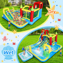 Large 11-In-1 Inflatable Water Park With Slides, Pool, Climbing Wall, And Bounce House (SAK70491) by SAKSBY WHOLESALE