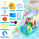 Large 11-In-1 Inflatable Water Park With Slides, Pool, Climbing Wall, And Bounce House (SAK70491) by SAKSBY WHOLESALE