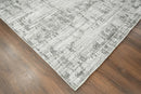 8x10 Gray, Silver Hand Knotted 100% Wool Modern & Contemporary Oriental Area Rug