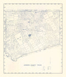 Vintage Map of Johnson County, Texas 1899