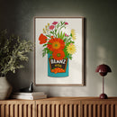 Blooms in a Beanz Tin