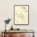 Vintage Map of Brownsville, Texas 1890