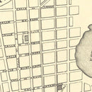 Vintage Map of Brownsville, Texas 1890