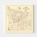 Vintage Map of Smith County, Texas 1905