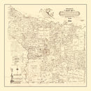 Vintage Map of Smith County, Texas 1905