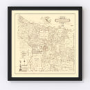 Vintage Map of Smith County, Texas 1905