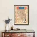 Vintage Map of Texas 1912
