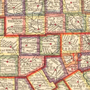 Vintage Map of Texas 1912