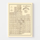 Vintage Map of Archer, Texas 1921