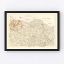 Vintage Map of Wichita County, Texas 1918