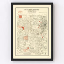 Vintage Map of Ranger, Texas 1918