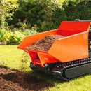 1100lbs Capacity 10HP Gas Powered Track Mini Dumper