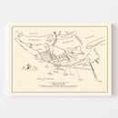 Vintage Map of Galveston, Texas 1922