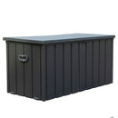100 Gallon Outdoor Storage Deck Box - Waterproof, Dark Gray