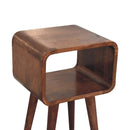 Minimalist Open Curved Nightstand by Unique Piece Furniture