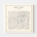 Vintage Map of Terry County, Texas 1926