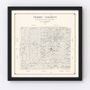 Vintage Map of Terry County, Texas 1926