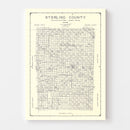 Vintage Map of Sterling County, Texas 1926