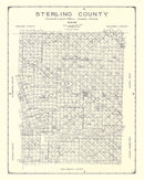 Vintage Map of Sterling County, Texas 1926